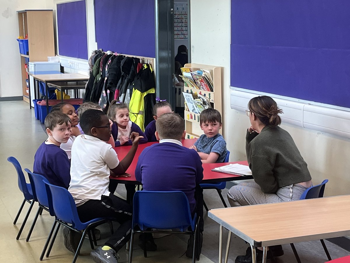 StMonicaMilton's tweet photo. A great start to our collaborative Inquiry Visit today. Some pupil focus groups took place about writing by HTs from @StCharlesGla @Lourdesprimary & @MiltonbankP & Sophie Harker from @GlasgowEPS. Class visits & a look at jotters took place too! Day 2 tomorrow. #improvement https://t.co/2oBpB1aWHB
