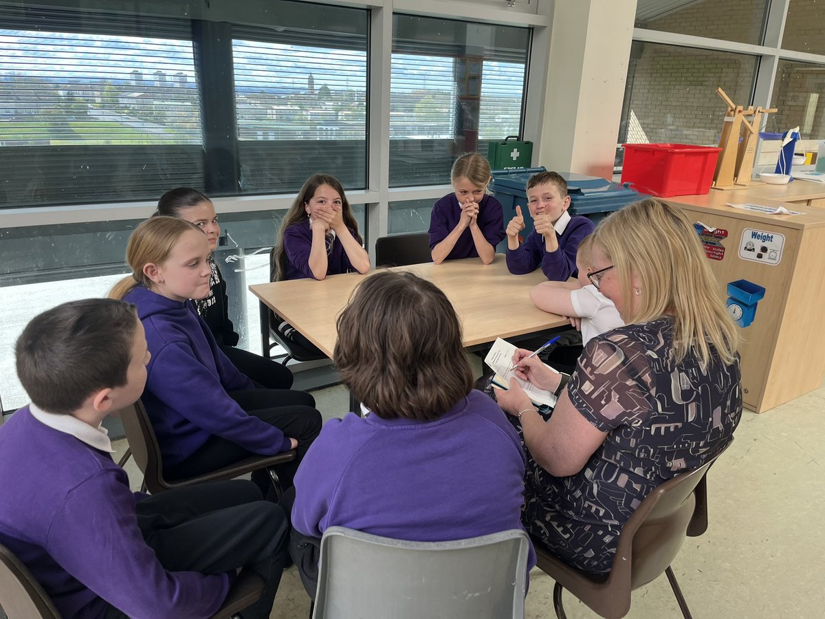 StMonicaMilton's tweet photo. A great start to our collaborative Inquiry Visit today. Some pupil focus groups took place about writing by HTs from @StCharlesGla @Lourdesprimary & @MiltonbankP & Sophie Harker from @GlasgowEPS. Class visits & a look at jotters took place too! Day 2 tomorrow. #improvement https://t.co/2oBpB1aWHB