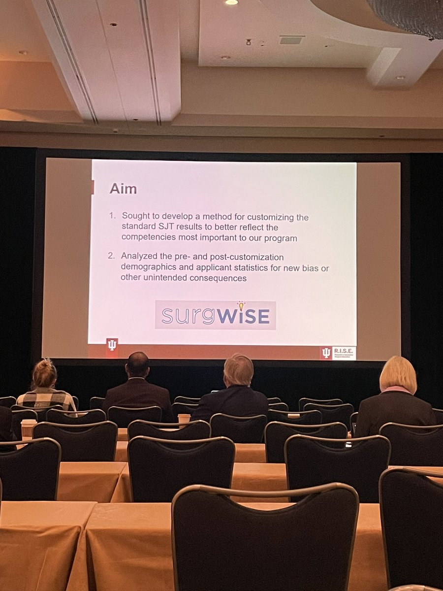 Outstanding work by @IU_Surgery Resident Dr Madeline Blackwell Krusing! As someone passionate about holistic recruitment, I am optimistic about this assessment of applicants and hopeful that it will diversify our program in a myriad of ways! #SEW2024 @Surg_Education