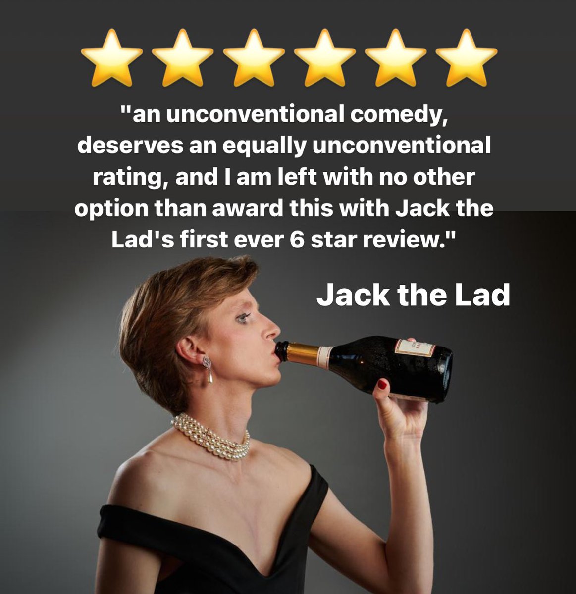 🌟SIX STARS!🌟 #UntrueDiana has seen 27 ⭐️⭐️⭐️⭐️⭐️ reviews in total - but tonight she received her first ever SIX STAR one! Thank you so much @JackTheLadMag for this incredible honour!! 😍❤️👸🏼 Diana: The Untold and Untrue Story runs at @KingsHeadThtr until 5 May! 🎟in bio