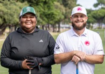 New member Skye Lampton was in Adelaide yesterday, teeing it up with Tyrell Hatton at the @LIV Adelaide pro-am at The Grange!