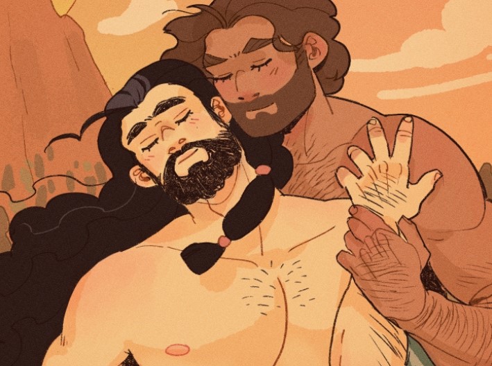 Hey do you like caveman BL WELL WHAT A COINCIDENCE I have a first-look post full of concepts from my prehistoric (gays) universe 👀 *whispers so the algo can't hear* on my ptreon