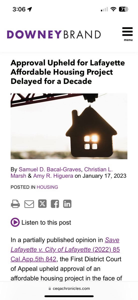 CEQA also gives a tool to wealthy people who view poor people as pollution and their consultants (such as DSA member Dean Preston’s former Chief of Staff) to delay housing decades in a bid to ensure it’s never built. Fix CEQA.