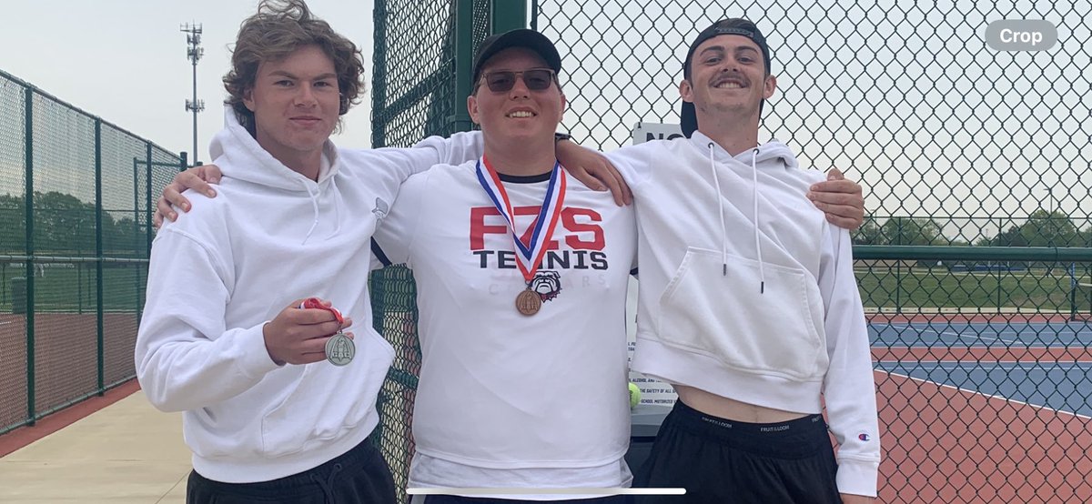 Bulldogs pick up 2 more medals today. Ethan Lund Silver #2 Singles Max Valdez Bronze #6 Singles