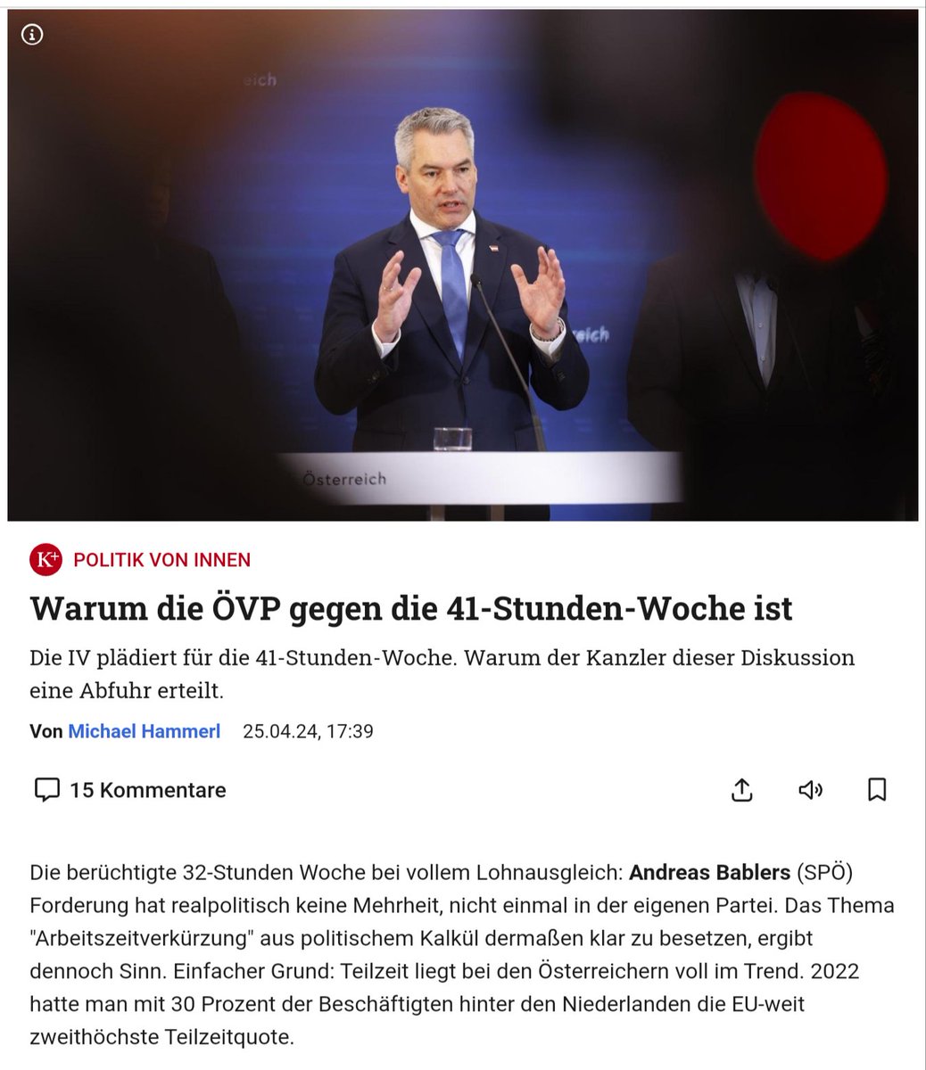 Schaut, der @KURIERat hat „ÖVP rudert zurück“ falsch geschrieben!
Das musst echt erst mal schaffen, aus einem VP-PR-Desaster so eine Heldenstory zu zimmern und mit viel Spin und a bissl Babler-Keule ganz offen Litigation zu betreiben. Ein Glanzstück! Halt kein journalistisches.