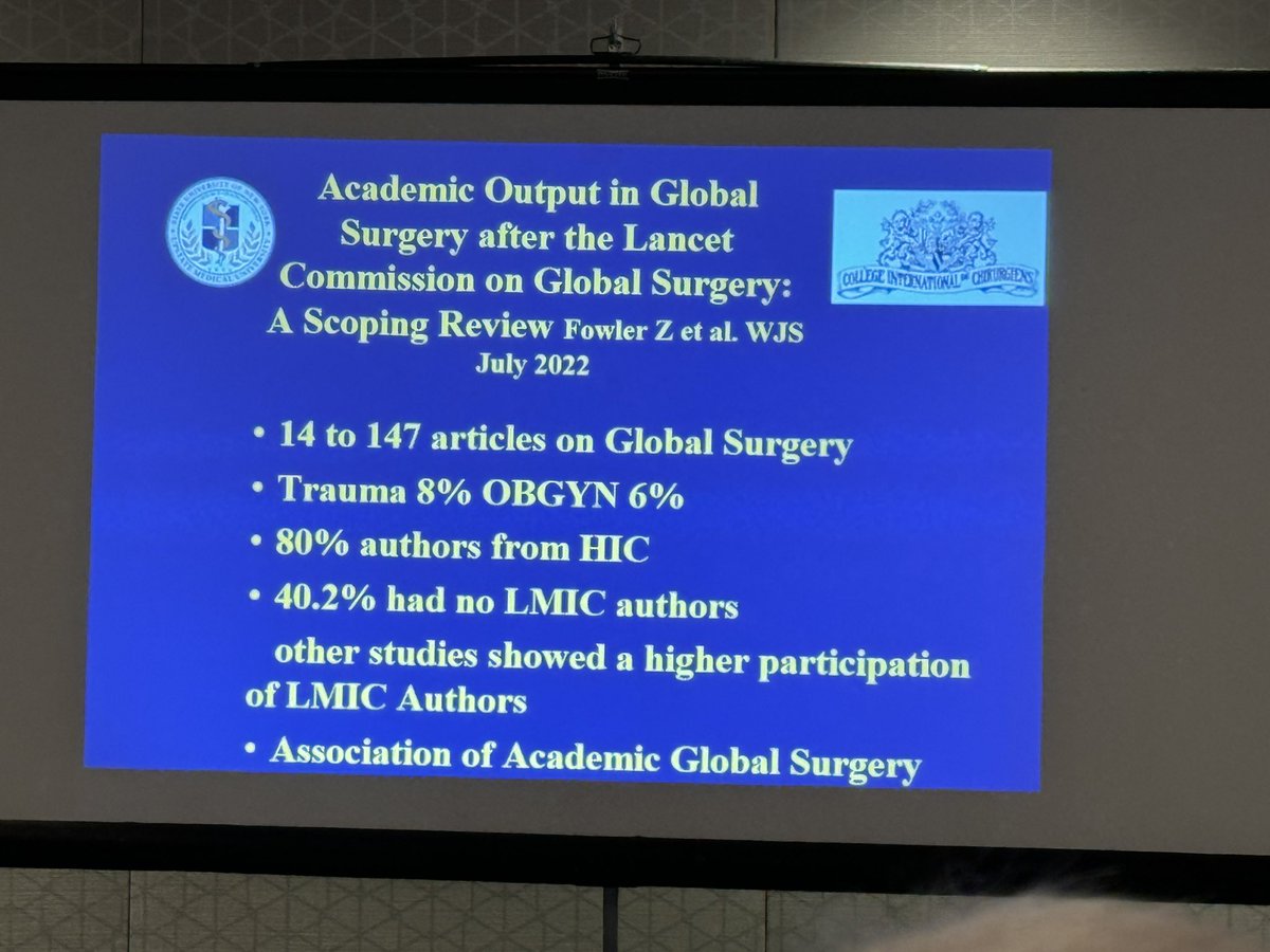 “It is important to unify academic global surgeons around the world to build a network to communicate and support each other…” Dr. @PatNumannMD on development of @aaglobalsurgery & importance of academic cross collaborations in #GlobalSurgery #ICSUS24 @ICSUSS