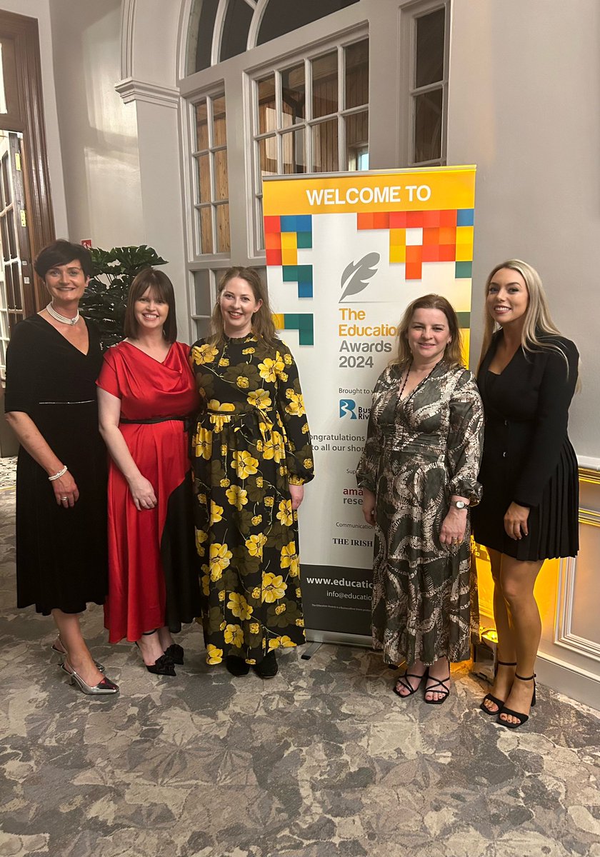 The LINC Team are all smiles at the @EDUAwardsIRL tonight! We are honoured to be here and grateful for the recognition. 🎉 A big thank you to the judging panel, our committed students, graduates, and team members. ❤️ #EducationAwardsIRL