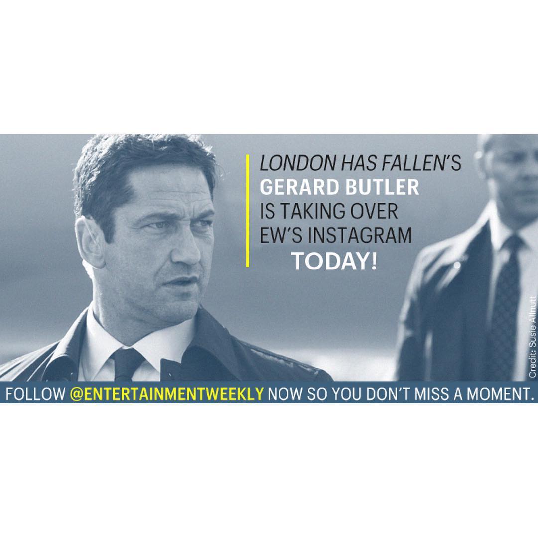 Later today on @entertainmentweekly... #LondonHasFallen View all 176 comments