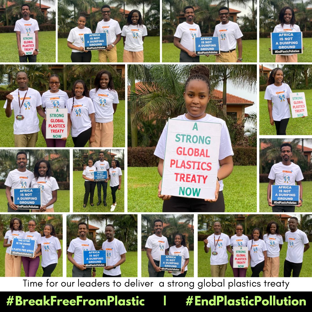 ⚠️CUT PLASTIC PRODUCTION NOW!

Time for our leaders to deliver a strong global #PlasticsTreaty to end plastic pollution.

Take action for a plastic-free future.
Take action for a plastic-free Africa 🌍

#INC4 #EndPlasticPollution #BreakFreeFromPlastic