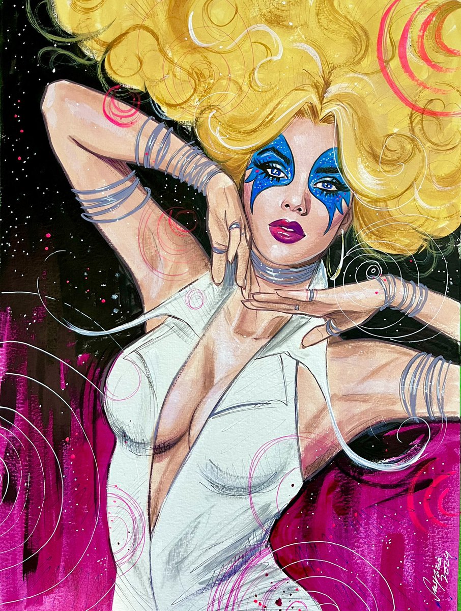 Any Dazzler fans in the house???✨
Maybe one day I can get to do an official @Marvel cover… I’m not loosing hope!✨
This is a private commission from my last list! ❤️I can’t thank you enough for supporting traditional artists like me!