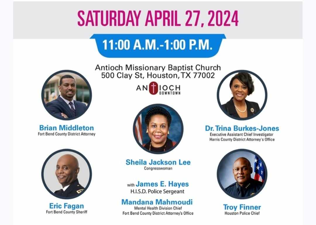 Join us this Saturday, April 27, 2024, from 11 am to 1 pm. Join us for an insightful discussion on supporting your loved ones during times of crisis. The event will be held at Antioch Missionary  #MentalHealth #CommunitySupport #Antioch #LawEnforcement #FamilySupport