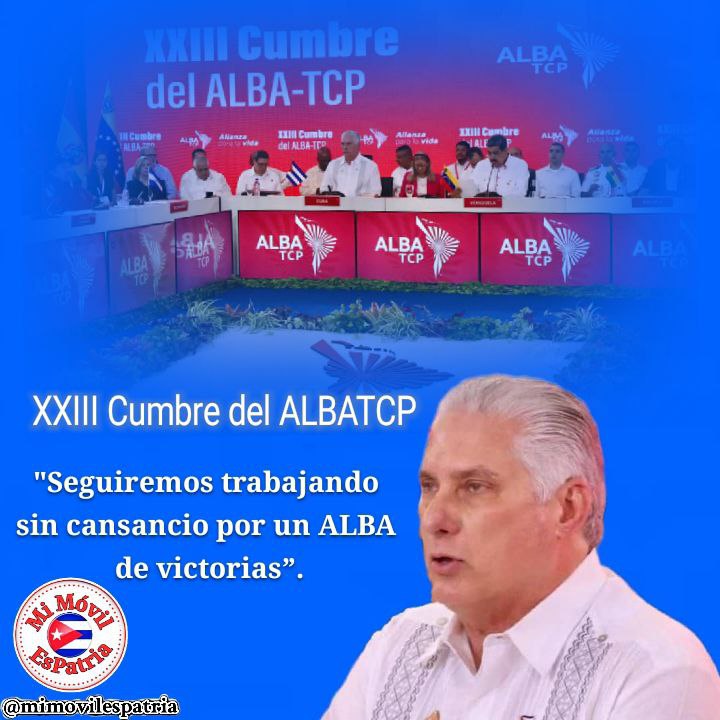 @EVilluendasC @DiazCanelB Una cumbre a la altura de nuestro tiempo, contundente demostración de #Cuba #ALBAUnida #YoSigoAMiPresidente #MiMóvilEsPatria