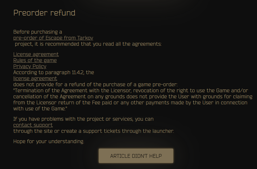 MuiminaTV's tweet photo. A THREAD
Need to spread awareness about something with the Unheard Edition because I bought it (I'm sorry everyone, I hope this post makes up for it)
The game has always been no refunds from what I can see
Please read more below below
#Scamkov #Tarkov #BSG #EscapefromTarkov #EFT https://t.co/3wxM5QCcXz