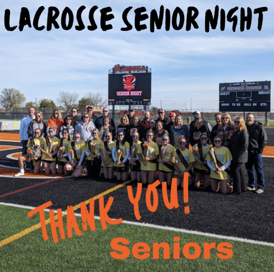 Thank You Lacrosse Seniors and Parents