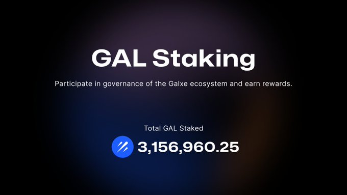🚀#Galxe大新闻!现在，通过质押GAL代币，将有机会获得来自GalxeEarn的独家空投奖励!@Galxe 😍第一批奖励池就非常豪华，包含ARB、Polyhedra(ZK)、Merlin(MERL)，总额接近惊人的500万美元 传送门:app.galxe.com/staking?utm_so… 邀请码: MJYYFMUB 🎉目前超过 300 万个 GAL 已质押到 Galxe 生态系统中…