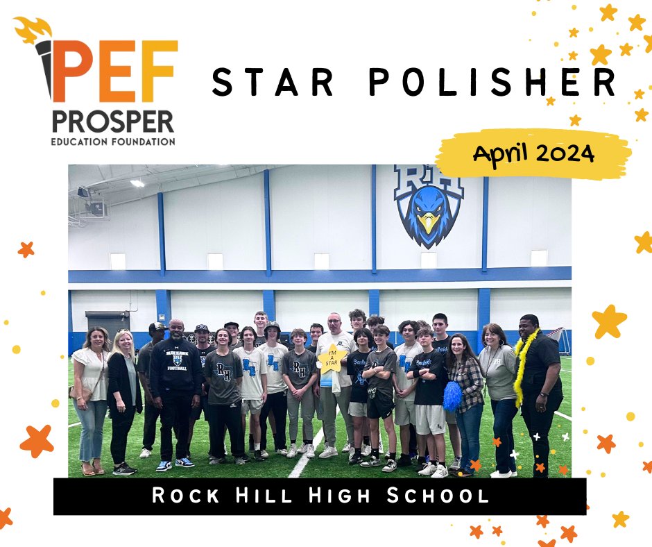Coach Stanton, thank you for being such a valued member of our school community. Enjoy your time as the April Star Polisher for Rock Hill! Congratulations! 🌟 #starpolisher #amazingteachers #RockHillHighSchool #thehill