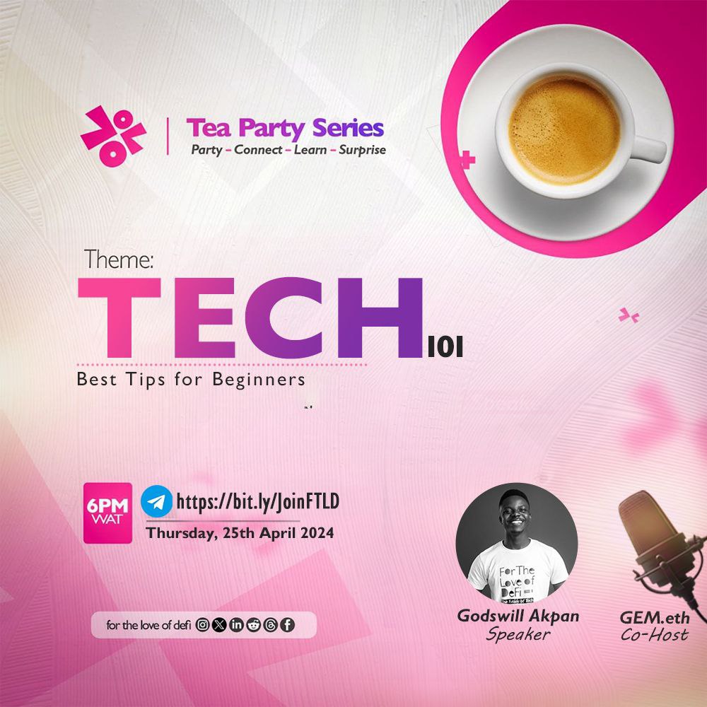 The harsh truth about starting a tech career as a newbie is that it will never be easy. But that's okay. Because the journey is also filled with opportunities to earn, learn and connect with people. For me, the @FTLDOfficial_ Tea Party is...