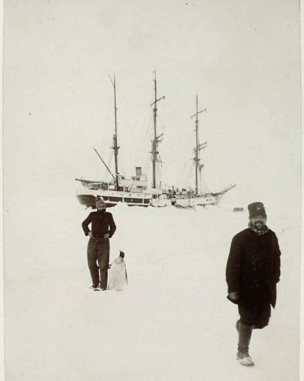 William Spiers Bruce with a penguin during The Scottish National Antarctic Expedition 1902-04.
#worldpenguinday