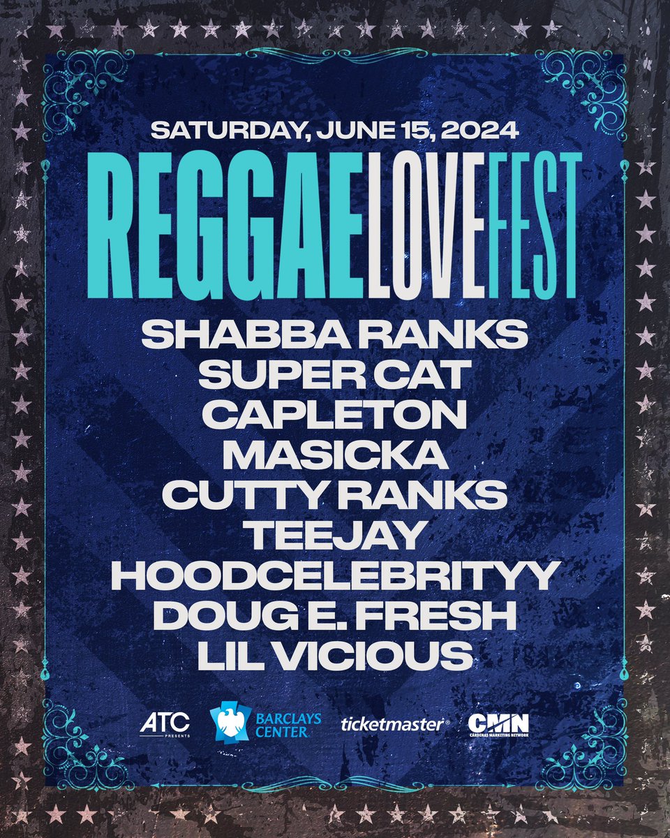 JUST ANNOUNCED: Reggae Love Fest on June 15 feat. Shabba Ranks, Super Cat, Capleton & more! Get tickets tomorrow at 12PM! 🎫: bit.ly/3Ui0dQ7