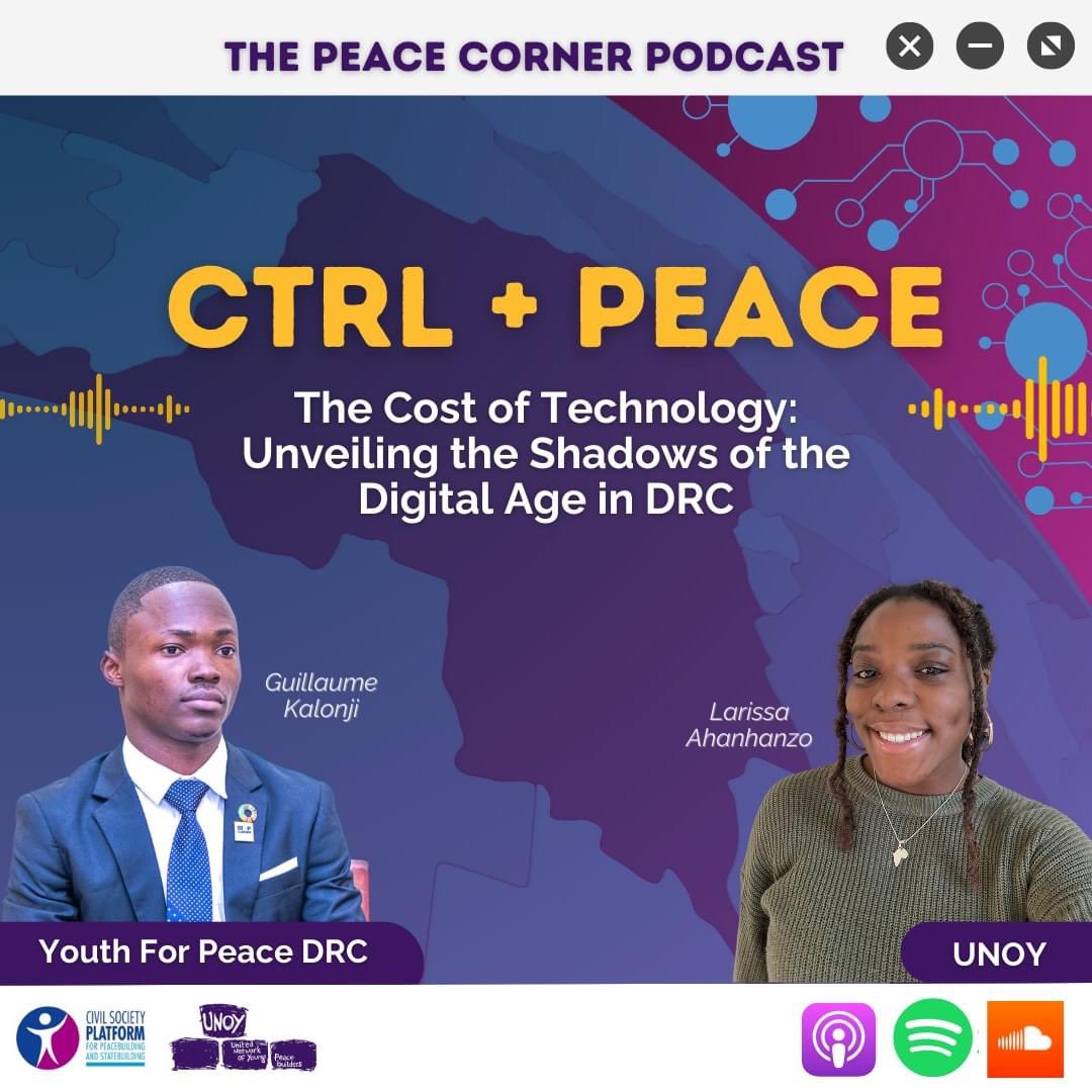 New Episode! Explore how tech giants fuel mineral exploitation and human rights abuses in the DRC. Hear from climate activist @Guillaume0905Kl at @peace_drc about their fight for justice Soundcloud: :ow.ly/uGv250RnNJm Spotify: ow.ly/TnT750RnNJn #ThePeaceCornerPodcast