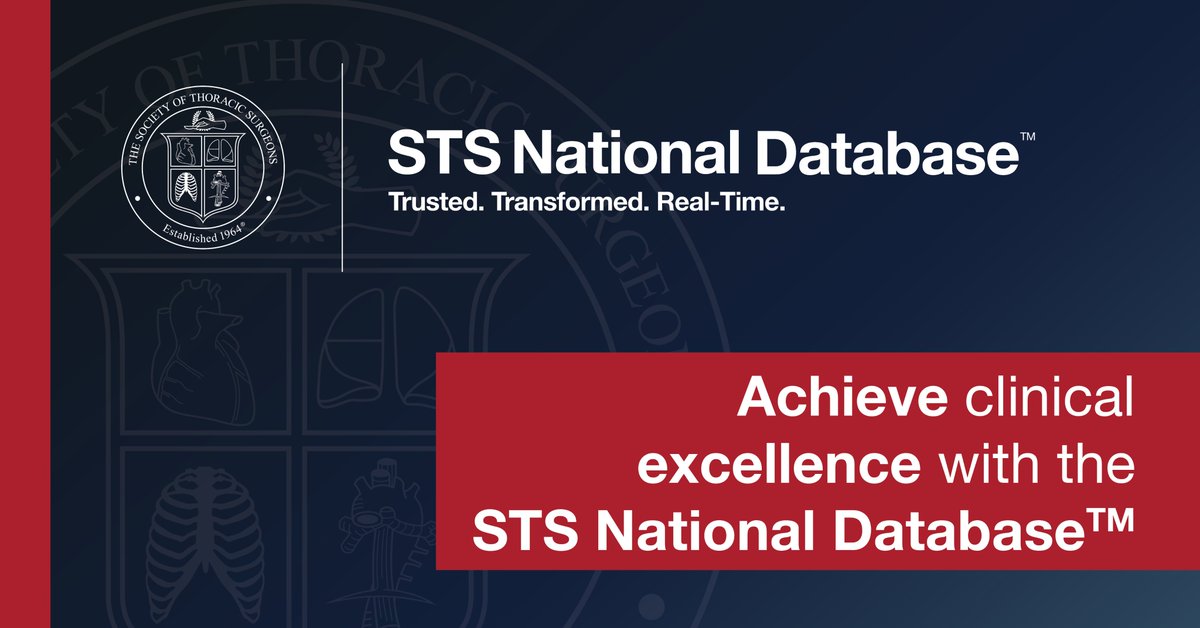 Discover how access to 10M surgical procedures and 4,300+ surgeons can transform your practice. Join us to leverage accurate, procedure-specific cardiothoracic surgery insights through the STS National Database. bit.ly/4avtWMm (Stop by #AATS2024 booth 325 for more info.)