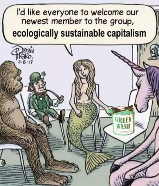 Laws of colonial capitalism is more concerned with the profit margins of billionaire class than quality of moral compass to preserve planet.