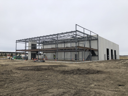 Check it out! Our new building is taking shape – literally.  Completion is scheduled for July of this year.