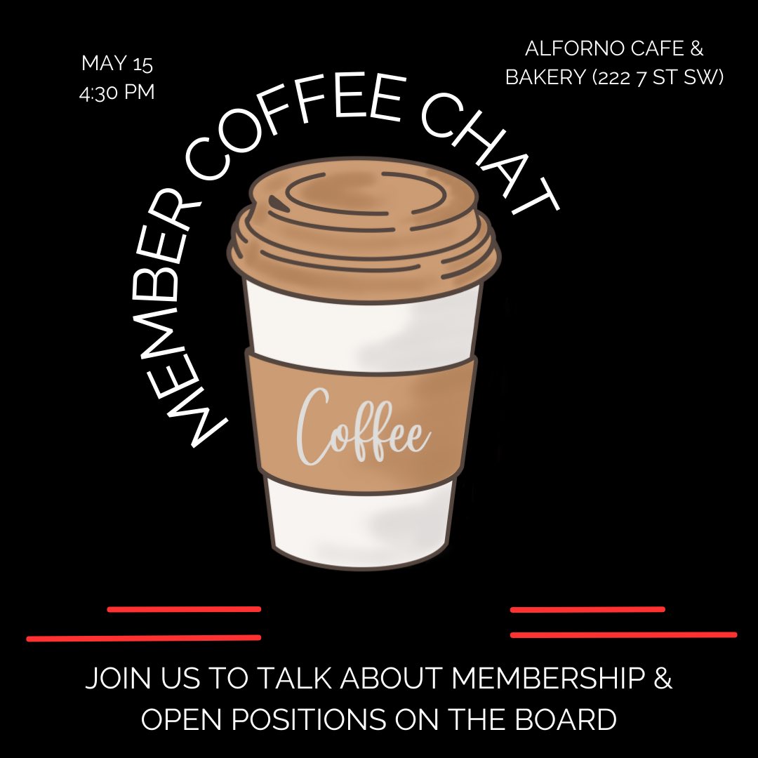 Come hang out with us at our next member coffee chat!

Enjoy a coffee on us while we chat about membership and the open positions we'll have on the board this coming year.

Please RSVP to president@cprscalgary.com if you're going to join us.