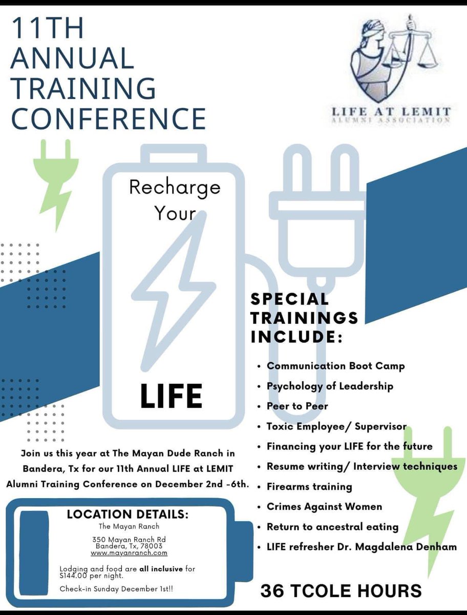 Calling all LIFE Alumni! 📣 Get ready to reignite your leadership skills at the 11th Annual LIFE at LEMIT Alumni Training Conference

Don't miss this opportunity to connect with fellow female executives and gain invaluable insights.

Register today!

lifeatlemit.org/event-details/…