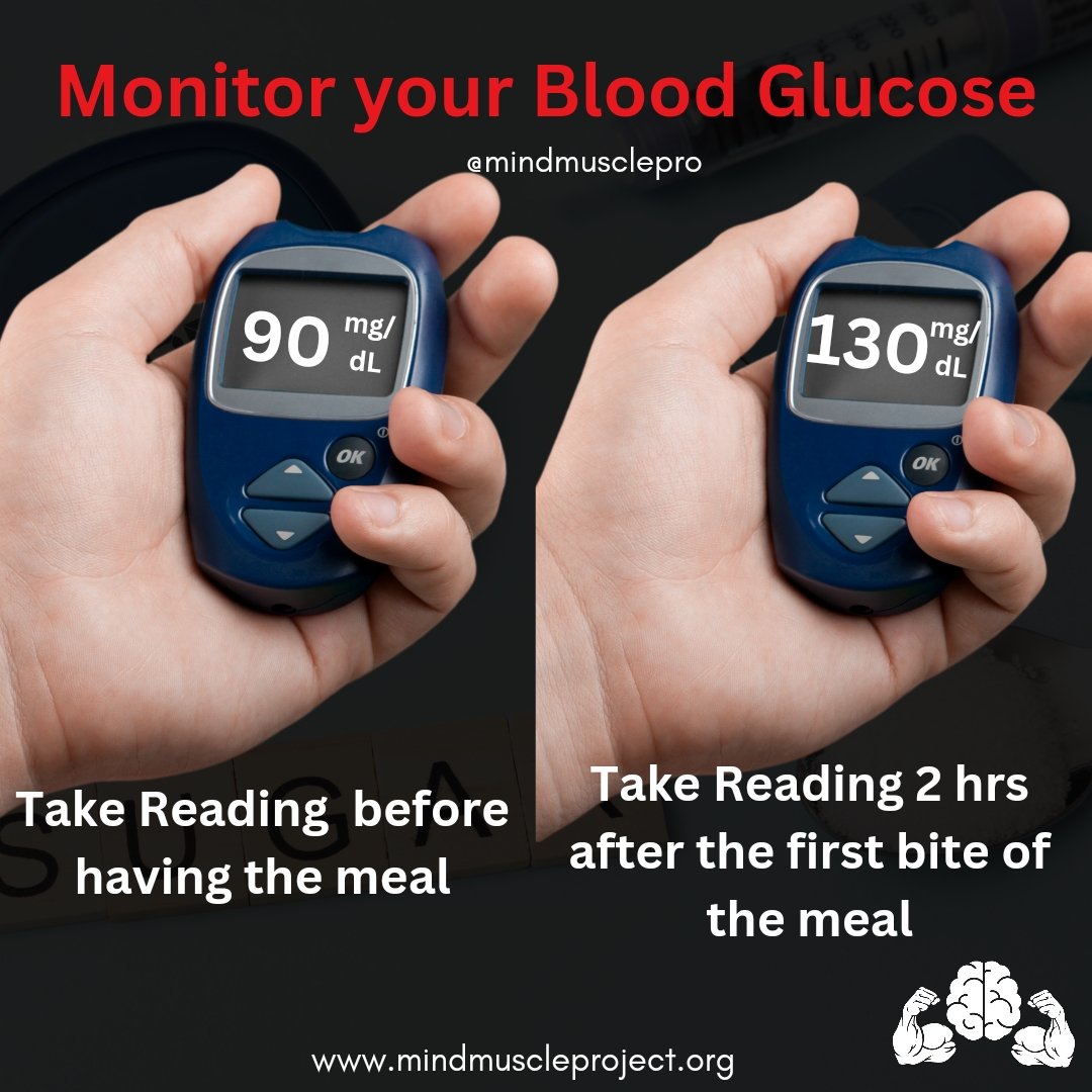 𝗠𝗼𝗻𝗶𝘁𝗼𝗿 𝘆𝗼𝘂𝗿 𝗕𝗹𝗼𝗼𝗱 𝗚𝗹𝘂𝗰𝗼𝘀𝗲

🔵 A simple Glucometer can go a long way in understanding the effect of different foods on your blood sugar levels & help maintain it.

🔵 Take a reading of your Blood sugar levels before having a meal & note it down.

🔵 Then…