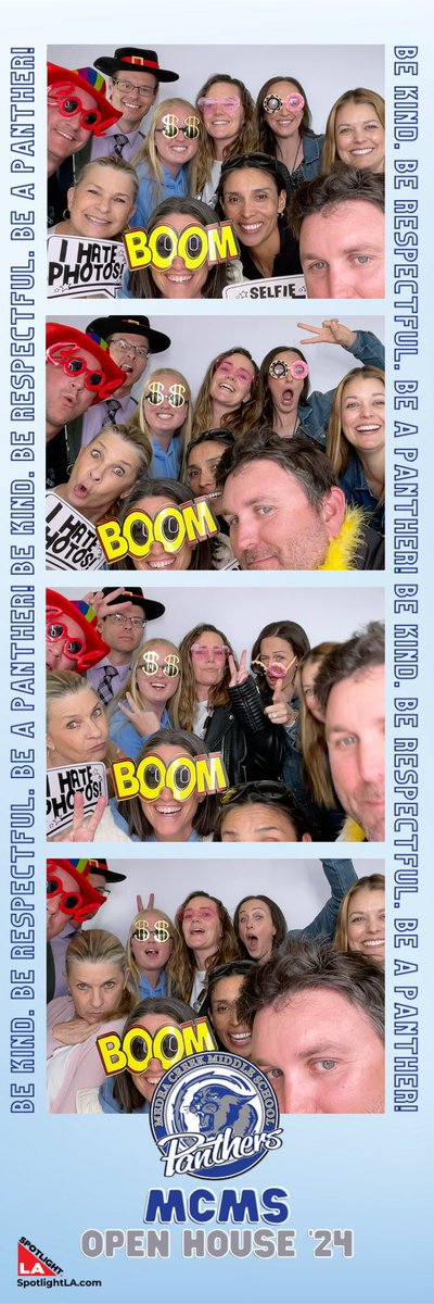 Hugs, handshakes, families, and friends…. A lovely last Open House for me at @MCMS_Panthers. And we teachers had way too much fun at the Photo Booth! @oakparkusd