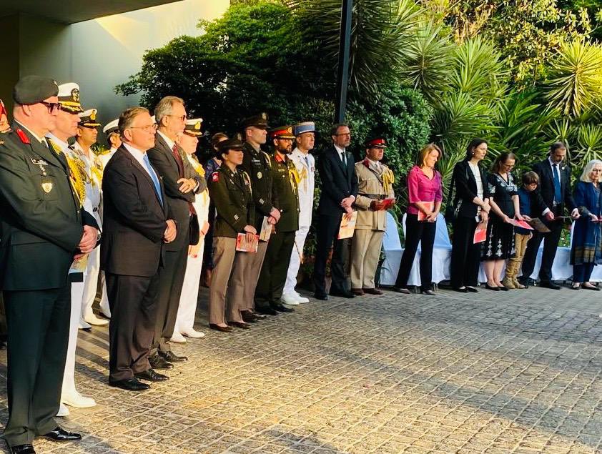Honoured to host #ANZAC Dawn service as we remember all Australian service men and women who have paid the ultimate price. Lest we forget.