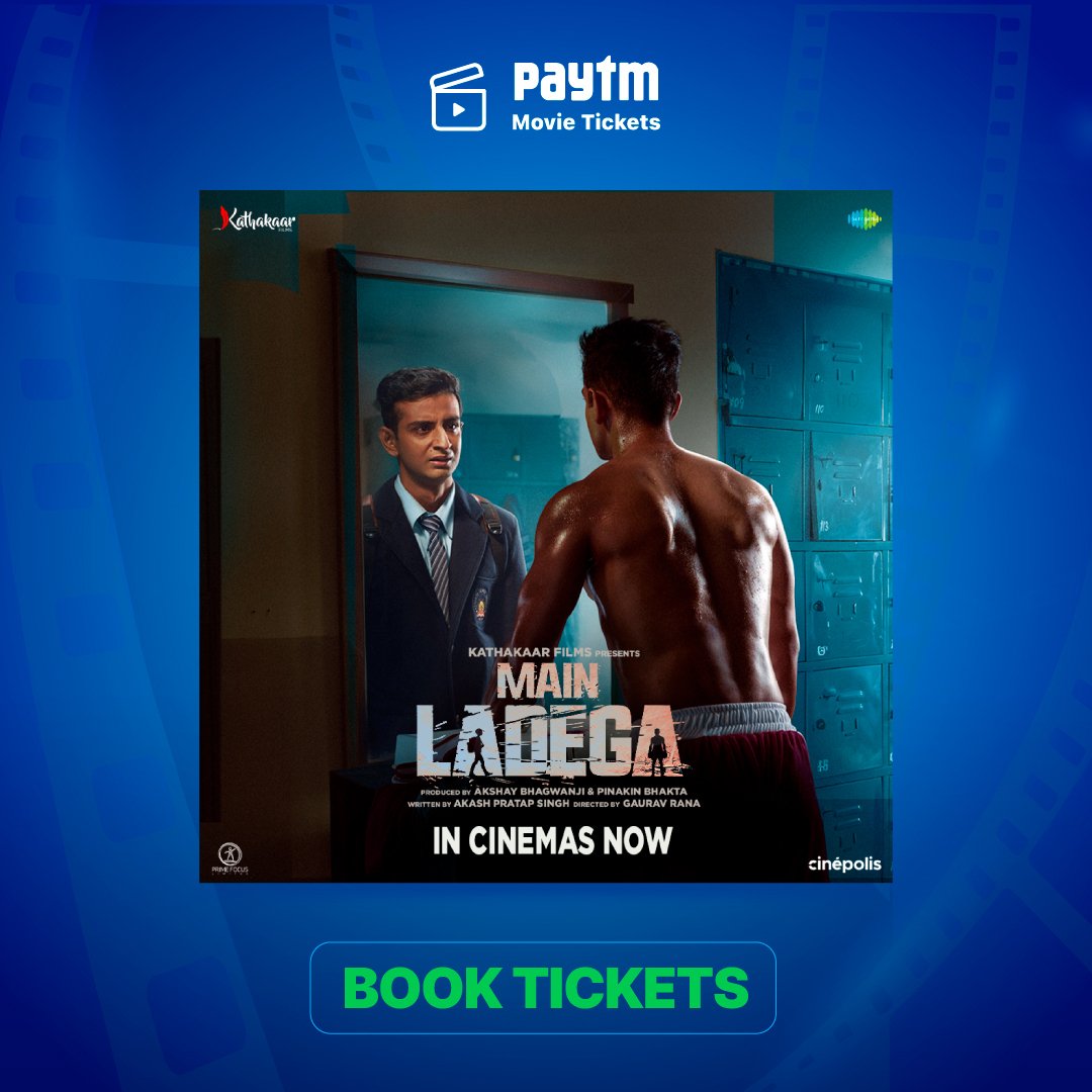 Buckle up & hustle up, 'coz #MainLadega is now playing in cinemas near you! 🥊 Book your tickets now: m.paytm.me/s_mainladega @KathakaarFilms