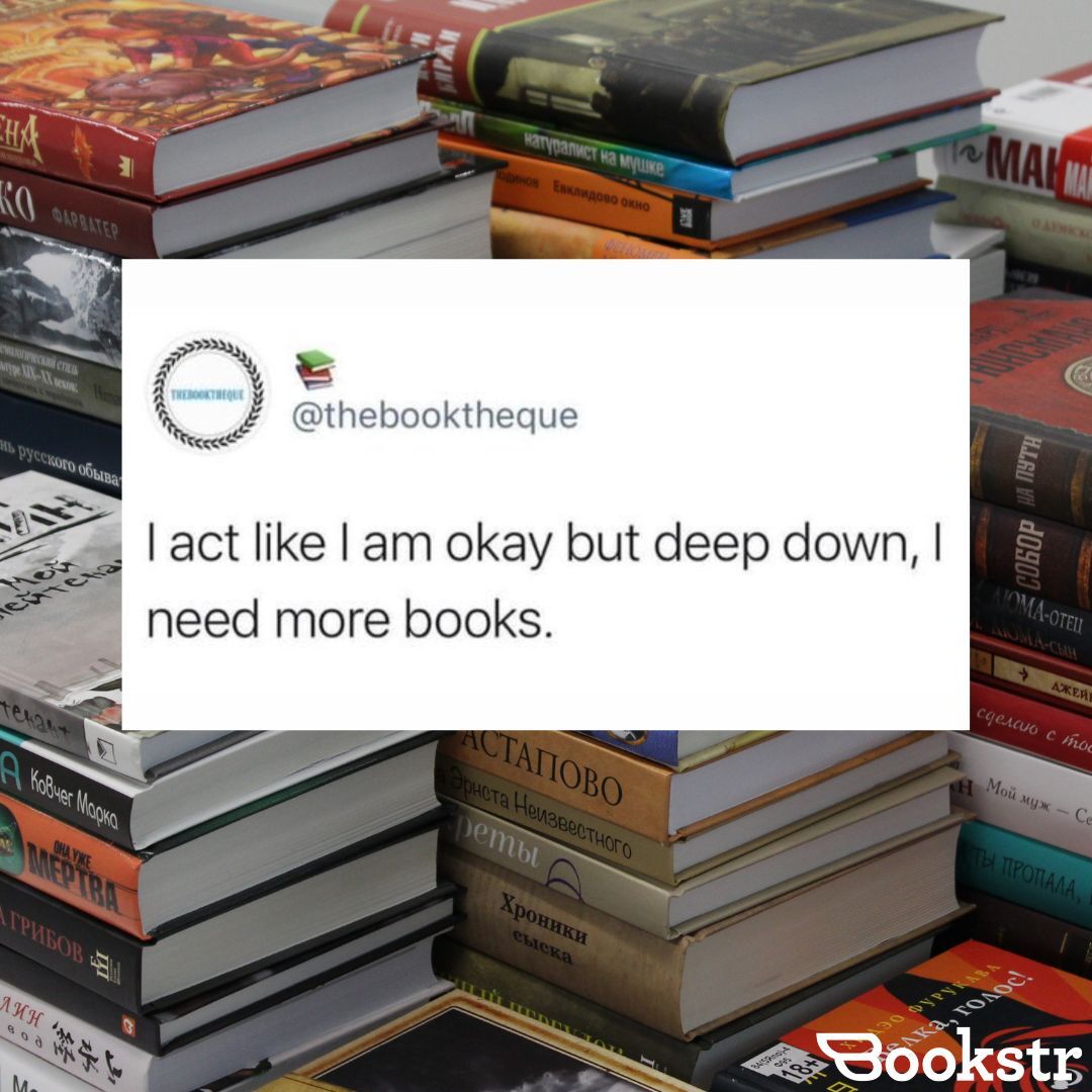 Books feed our souls. ✨💖

[🤪 Meme by Kendall Stites]

#books #bookstr #memes #bookmemes #bookishpeoplebelike