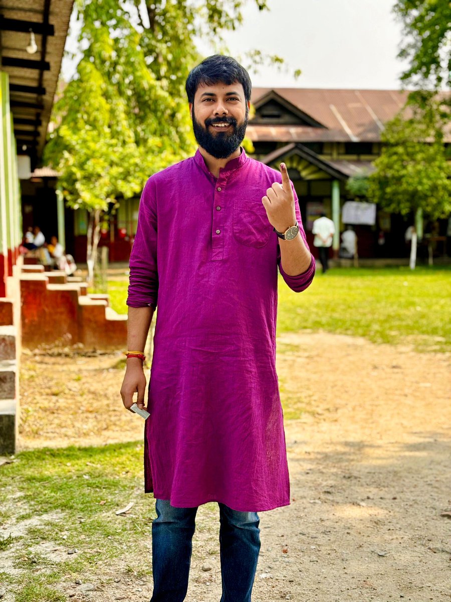 গণতন্ত্ৰৰ উৎসৱ।
#LokasabhaElection2024 #MyVoteMyVoice #GotInked