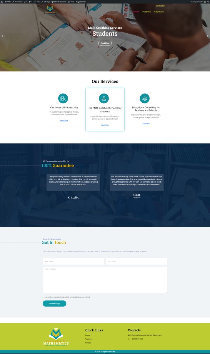 webcraftcode's tweet image. 🔥 Math Coaching Learning Website done 𝐛𝐲 Web Craft Code🔥
🚀 𝐖𝐞𝐛𝐬𝐢𝐭𝐞: ourhouseofmathematics.com
🚀 Our Portfolio : webcraftcode.com
✅ CMS - WordPress
⩶⩶
#WordPress #WebsiteDesign #WebsiteDevelopment #WebCraftCode #LandingPage #WordPressLanding @WordPress