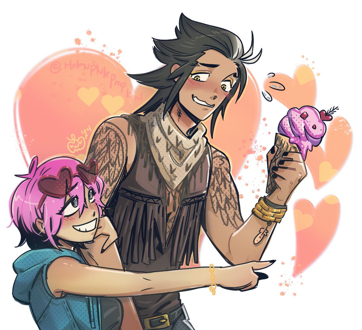 rttnpnkpmpkn's tweet photo. Human!Person GH and my PC.
She manages to convince him to go explore with her more in their date <3
๐ชถ
#DegreesofLewdity #DoL #MagmaPile #HumanPerson
#Male #GreatHawktheTerror #Pumkingart https://t.co/MhICcTwo0L