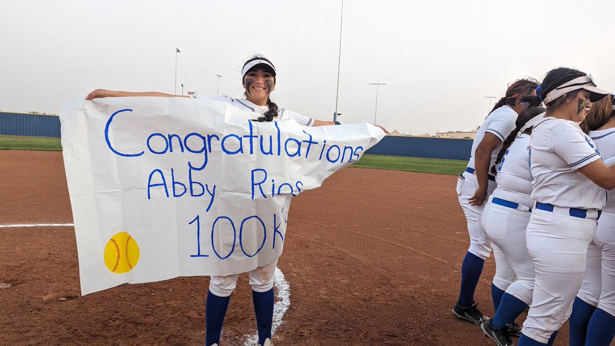 Congratulations to Abby on 100 K's this season!!!

#BringIt