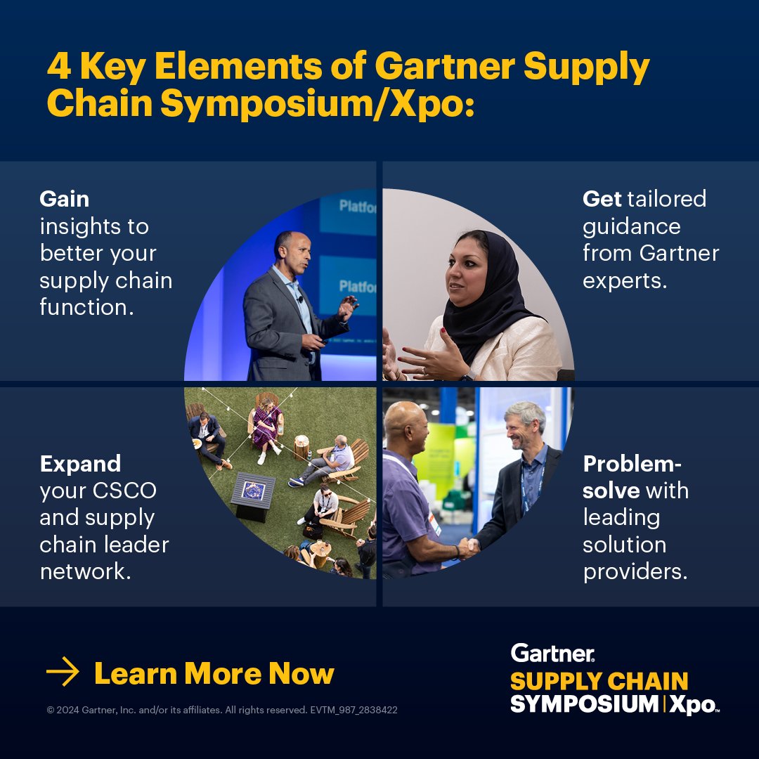 Time is running out to register for #GartnerSC in Orlando. Join us to get the latest insights from the experts, network with your #SupplyChain leader peers and more: gtnr.it/4aEcs0g