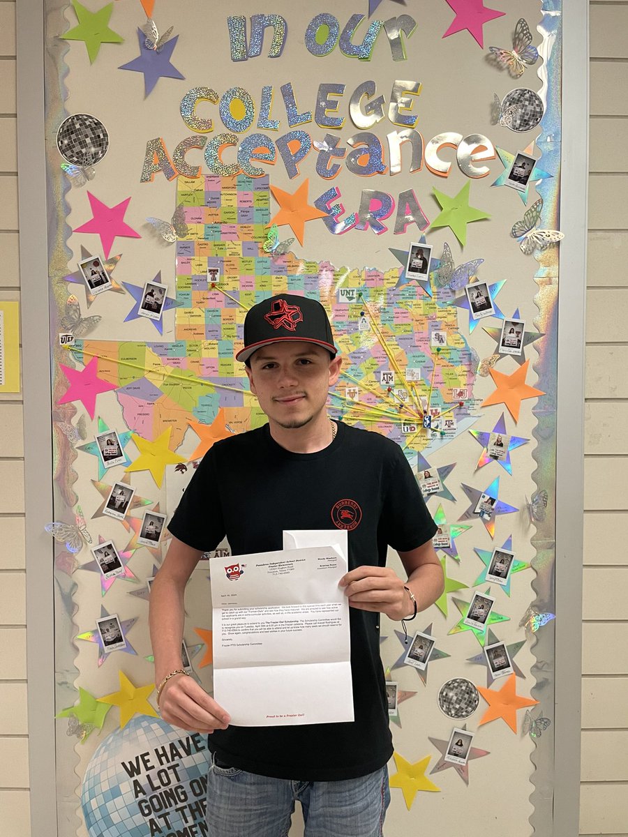 Congratulations to our early college student Jeovany on winning one of the Frazier Elementary scholarships! 🏆