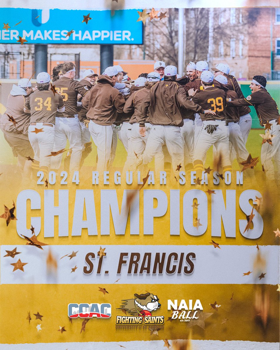 NAIA Ball (@naiaball) on Twitter photo 🚨 St. Francis (Ill.) (24-17) claims back to back Chicagoland Collegiate Athletic Conference Regular Season Championships! The CCAC Tournament Champion will receive an automatic bid to the 2024 Opening Round
#NAIABall Photos via <a href="/USFSaints/">USF Fighting Saints</a>
<a href="/USFIL_baseball/">USF Saints Baseball</a> <a href="/CCACSports/">CCAC</a> 🚨 St. Francis (Ill.) (24-17) claims back to back Chicagoland Collegiate Athletic Conference Regular Season Championships! The CCAC Tournament Champion will receive an automatic bid to the 2024 Opening Round
#NAIABall Photos via <a href="/USFSaints/">USF Fighting Saints</a>
<a href="/USFIL_baseball/">USF Saints Baseball</a> <a href="/CCACSports/">CCAC</a>