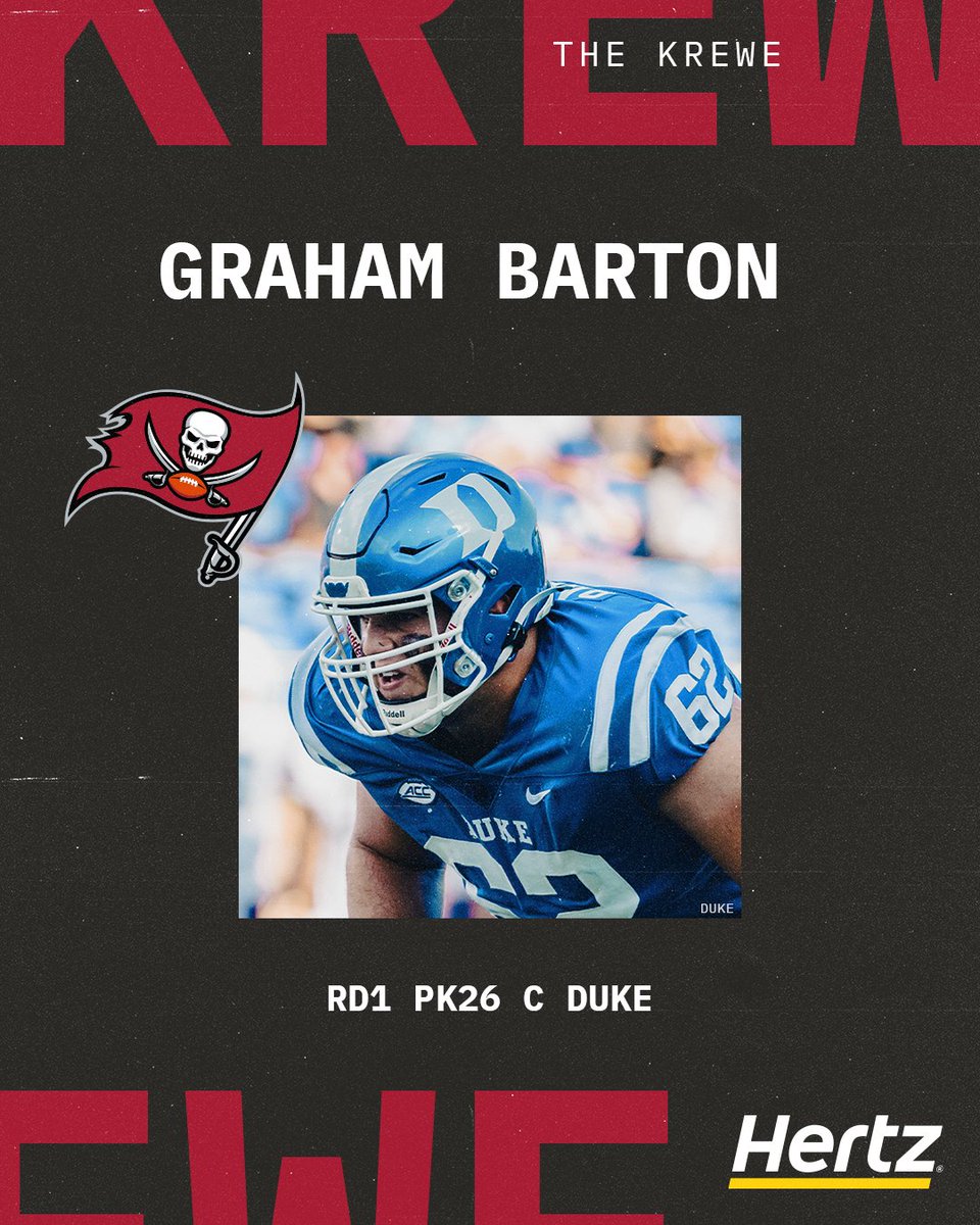 Welcome to the Buccaneer fam, @grahambarton53 ‼️ #WeAreTheKrewe