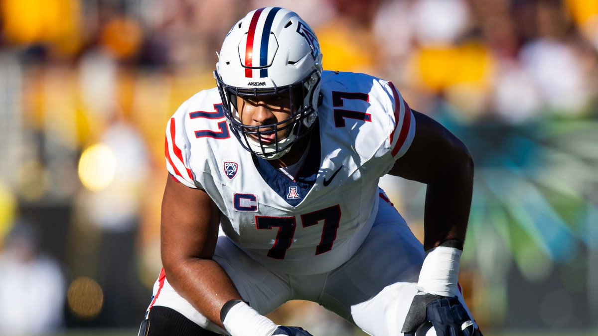 GreenBoldPack's tweet photo. With the 25th pick of the 2024 NFL Draft, the Green Bay Packers select OT, Jordan Morgan, Arizona

According to @PFF, Morgan had 477 pass block snaps last year.  Morgan had just 1 penalty and 2 sacks allowed in those snaps.  Welcome to Green Bay, Jordan! https://t.co/XIPhw0aqkY
