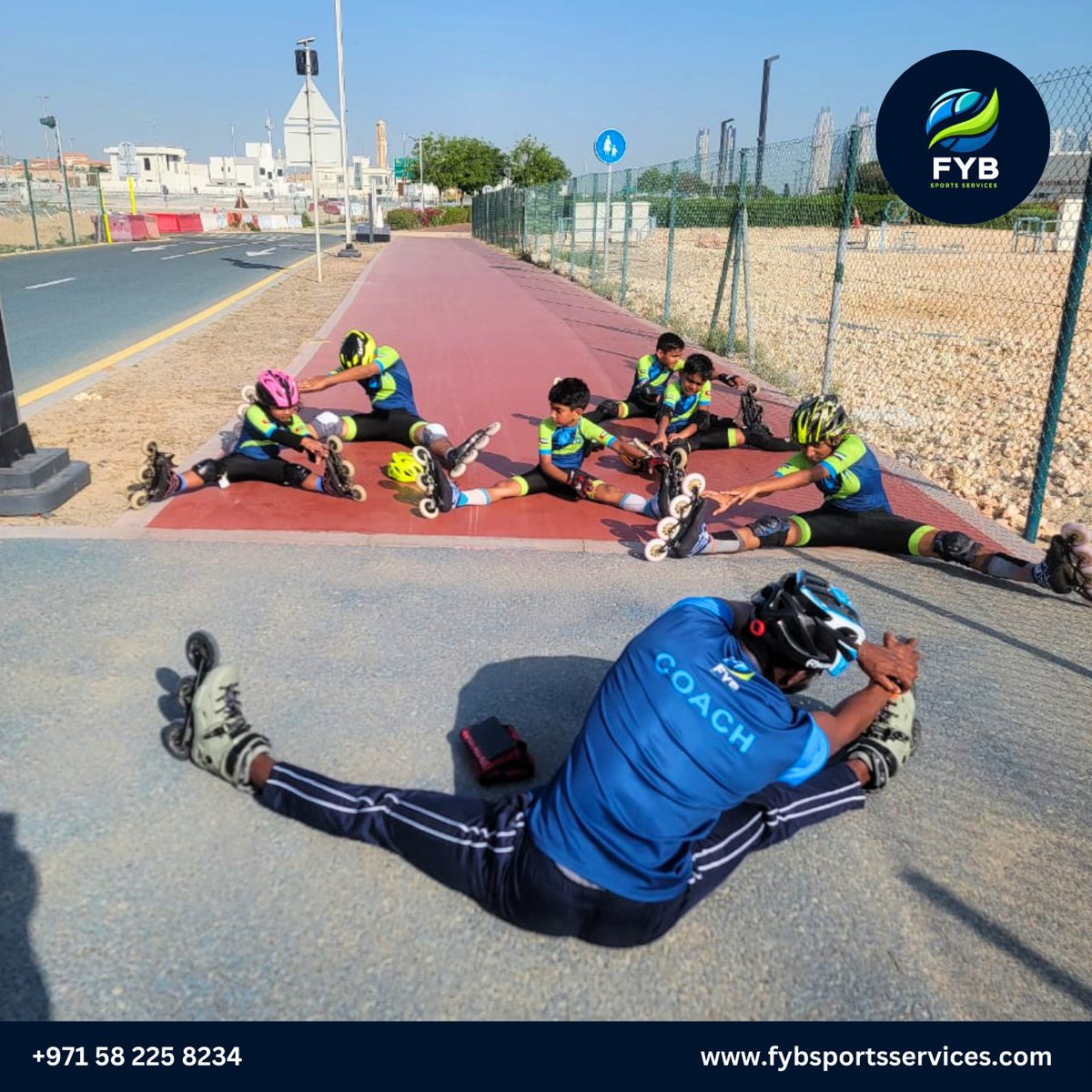 Dedication on wheels!  Our FYB superstars are putting in the hard work, and we can't wait to see their progress shine! 

#FYBSportsAcademy #RollerSkatingDubai #TrainingDay #DedicationPaysOff