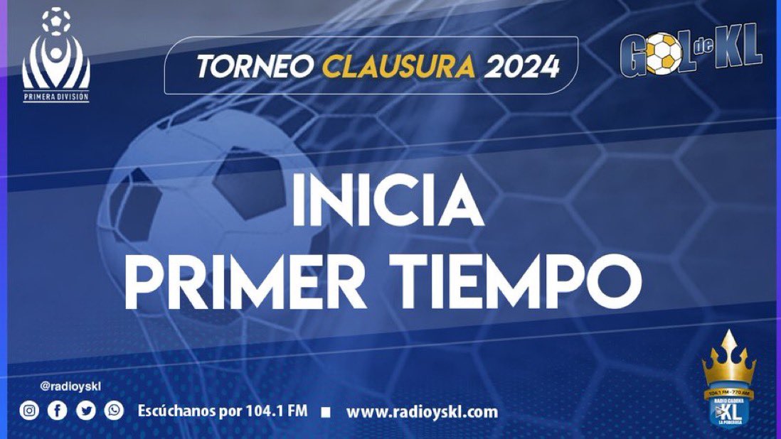 ⏱

#MLimeño 0-0 #LAFirpo 

Señal #YSKL #1041FM #unicaesradio