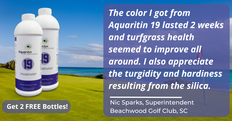 Are you looking for a green up and quicker recovery? aquaritinturf.com/19-trial/