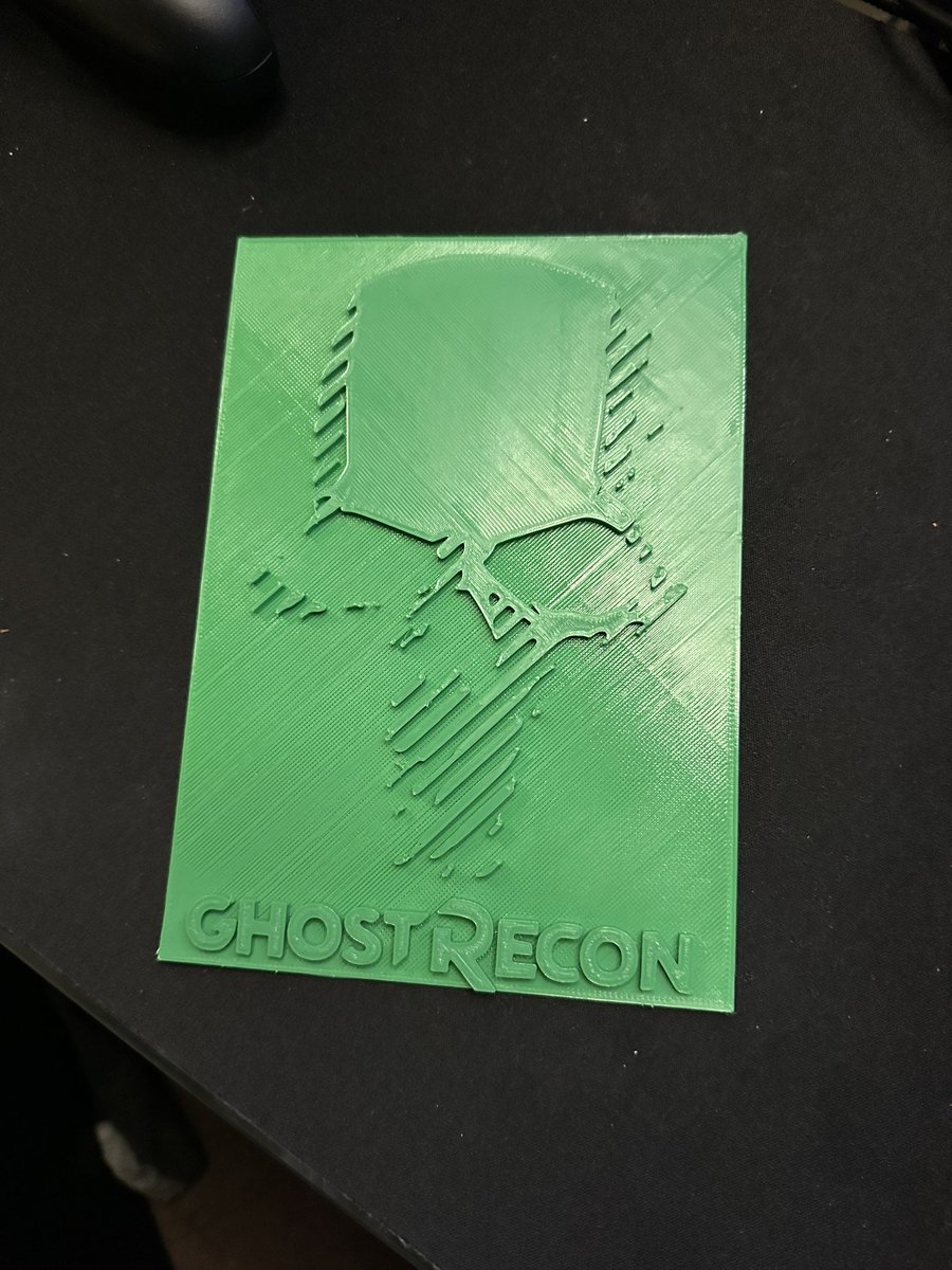 3D printing is awesome, especially when you print your favorite game logo!🔥 #Gaming #ghostrecon #Ubisoftpartner #3DPrinting @GhostRecon