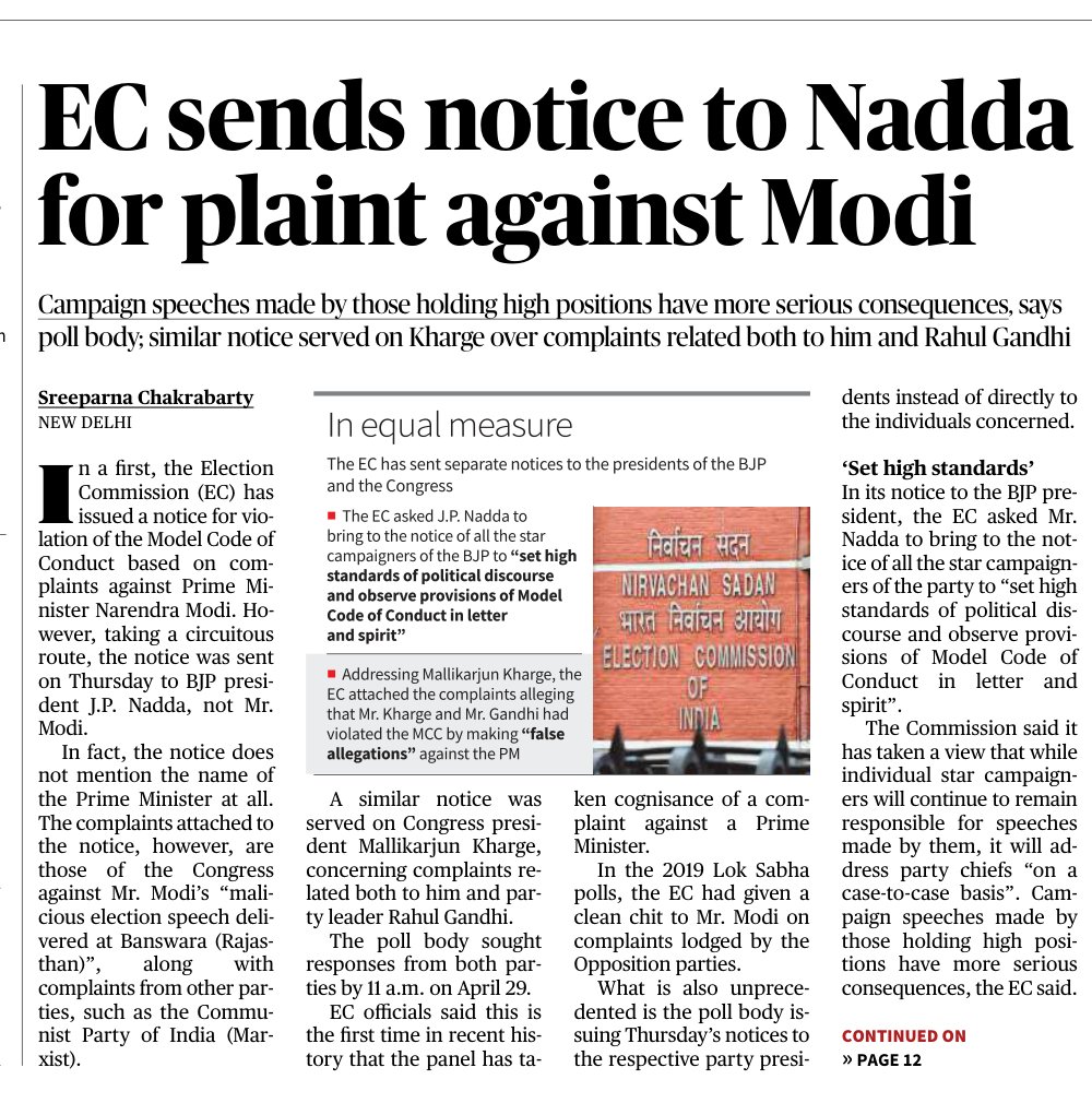 If notice is sent to a proxy, will the punishment -if found guilty- be given vicariously too? The world's largest democracy needs more than a meek ECI ! .