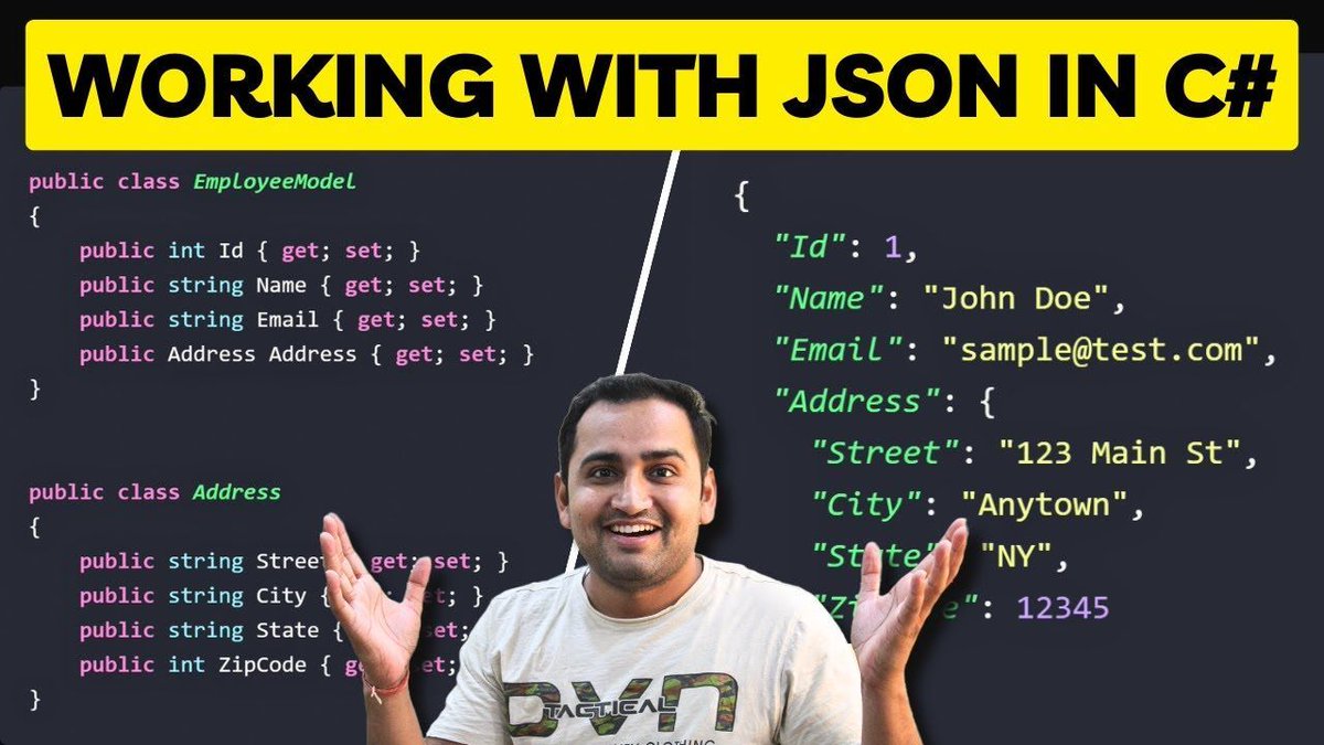 Serialization and Deserialization in C# using System.Text.Json by @nitish_kaushik youtube.com/watch?v=kj3nPM…