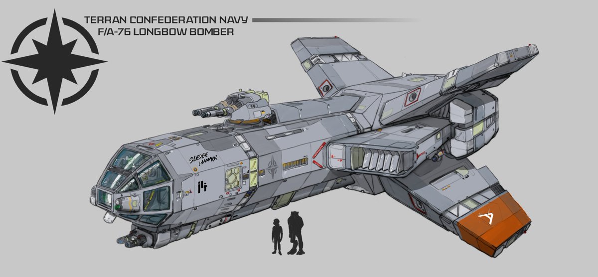 wccic's tweet image. New Bomber Sketch Ready to Smash Some Kilrathi wcne.ws/16507